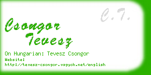 csongor tevesz business card